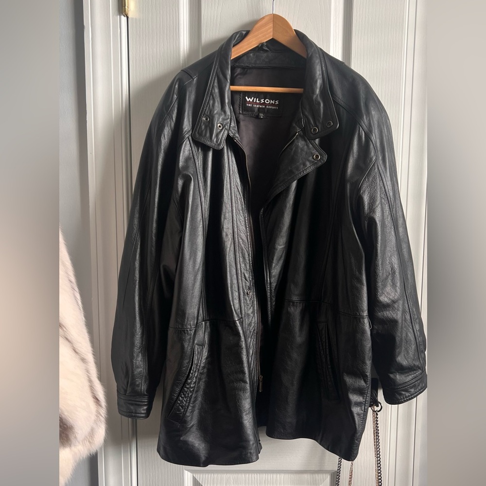 Vintage Wilson's Black Leather Jacket